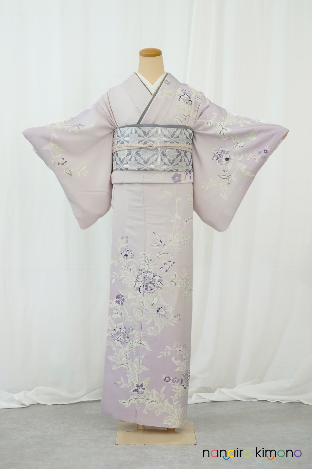 高級訪問着フルセット｜上品な淡い紫(ラベンダー) H042