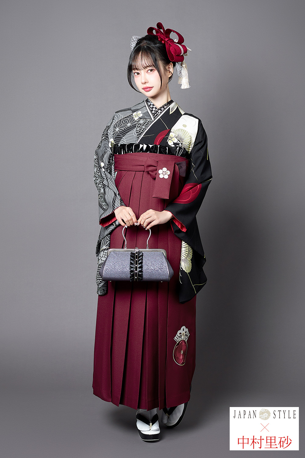 卒業式袴フルセット｜JAPAN STYLE×中村里砂 2S185｜ナナイロキモノ