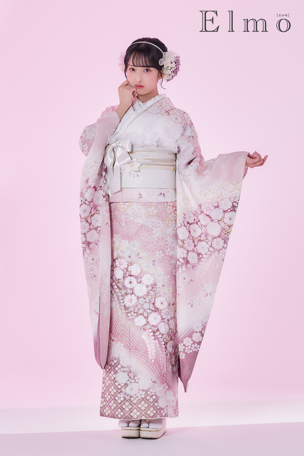 成人式振袖フルセット｜辻ヶ花 ピンク古典柄 F236｜ナナイロキモノ